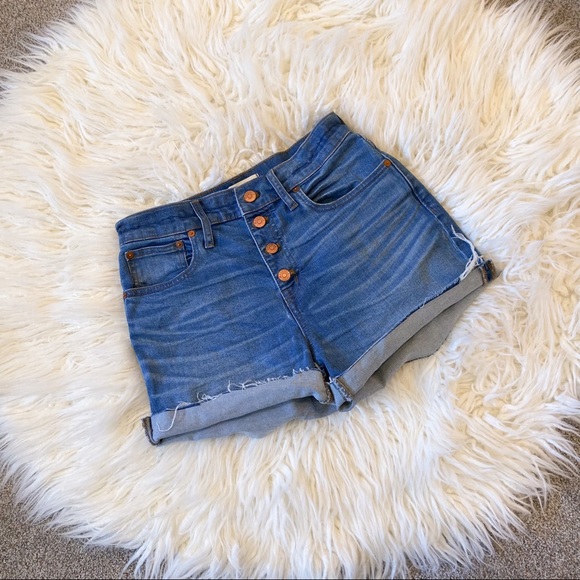 Madewell High Rise Denim Shorts 27 - Picture 5 of 11